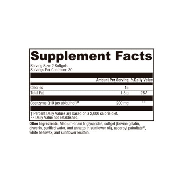 CoQmax™ Ubiquinol 60 Softgels - Image 2