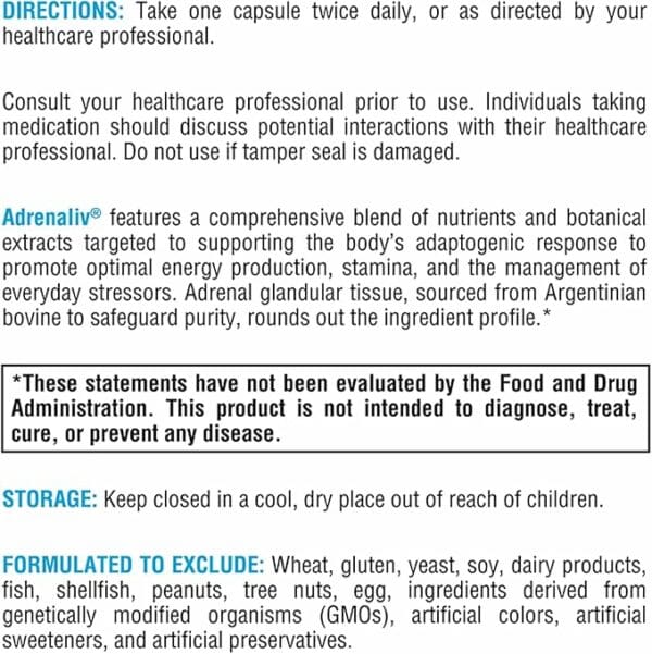 Adrenaliv® 120 Capsules - Image 3